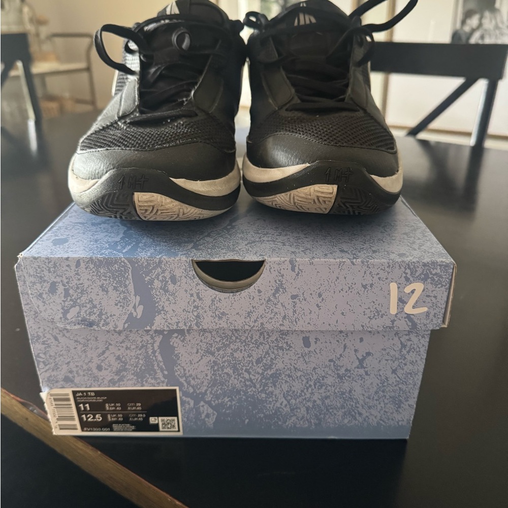 Ja Morant Nike Black and White Basketball Shoes - Picture 3 of 4